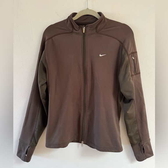 Nike Other - Nike FIT DRY girls large 12 to 14 Olive Green full zip jacket